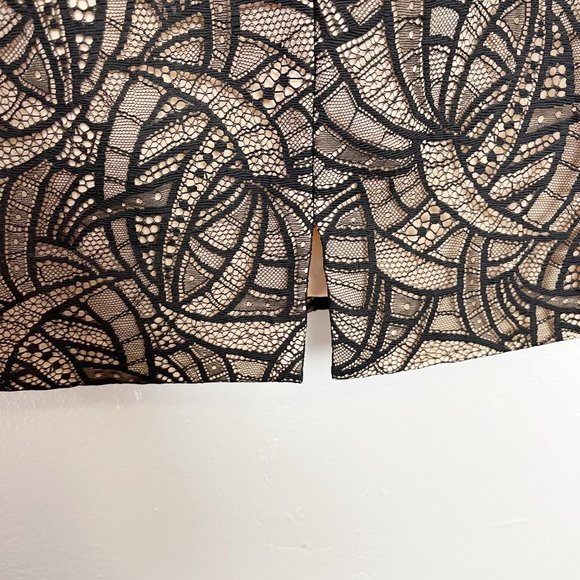 ML MONIQUE LHUILLIER Black Overtones Sheath Dress - Size 4 - Picture 8 of 14